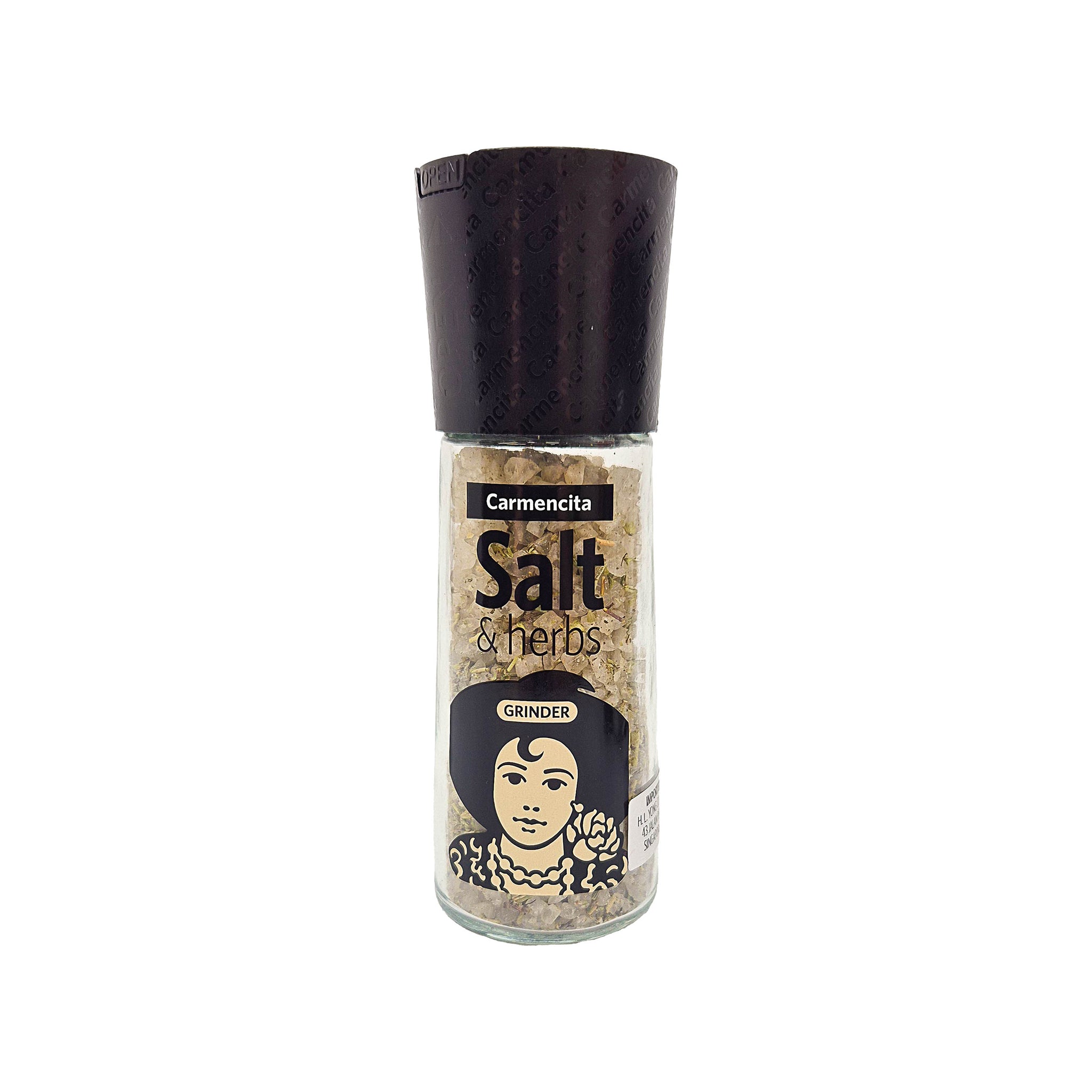 Carmencita Sea Salt With Herbs Grinder
