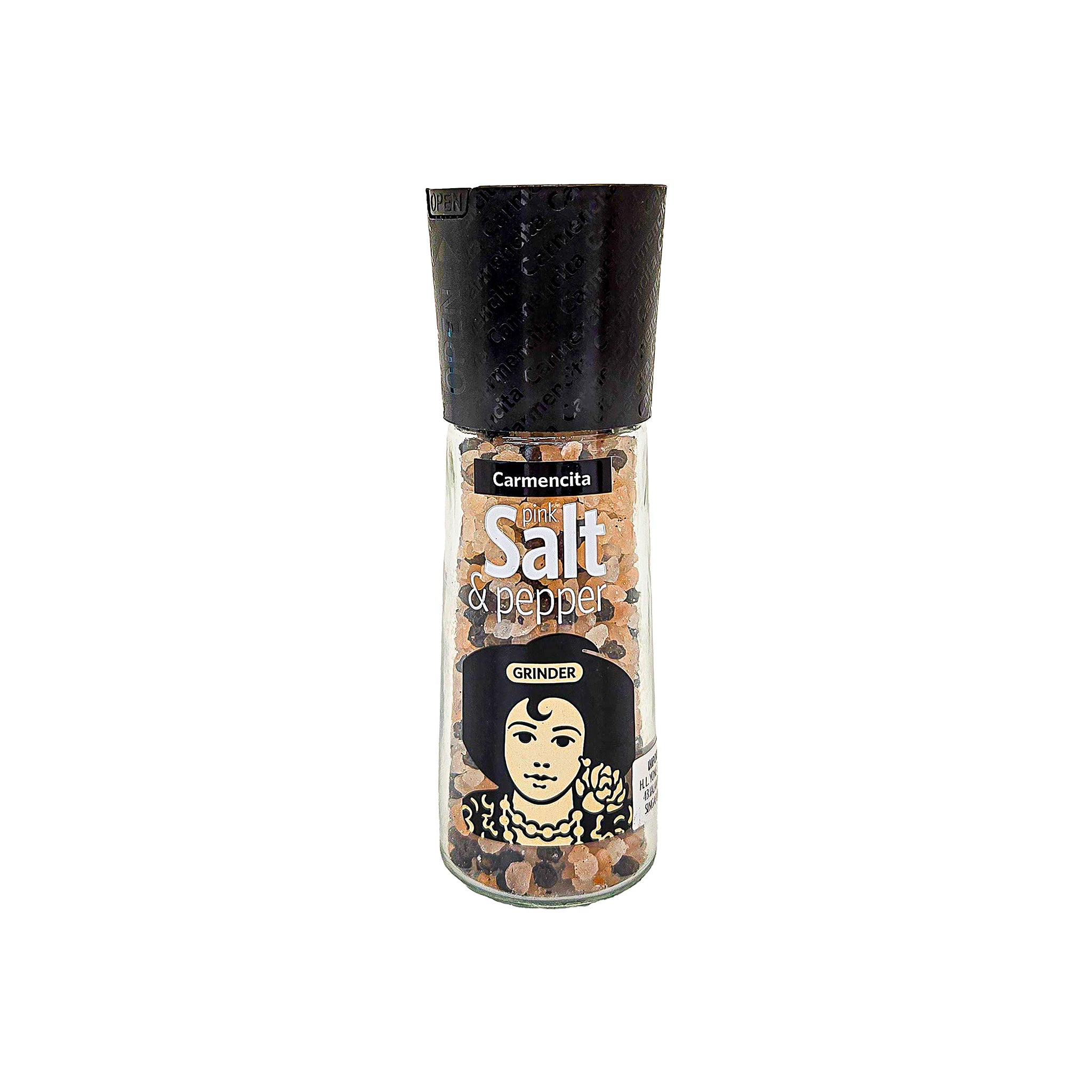 Carmencita Himalayan Pink Salt and Pepper Grinder