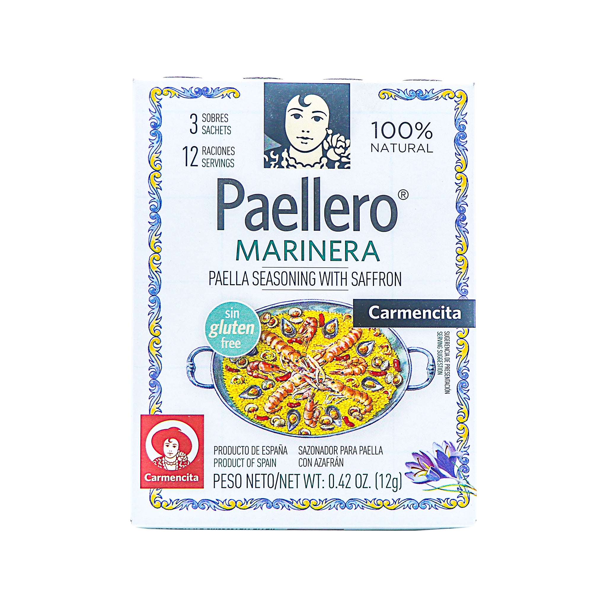 Carmencita Seafood Paella Seasoning 3 Sachets