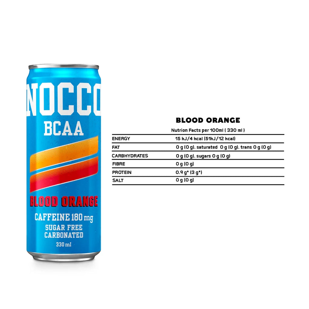 NOCCO Blood Orange 180mg 330ml (1 Carton)