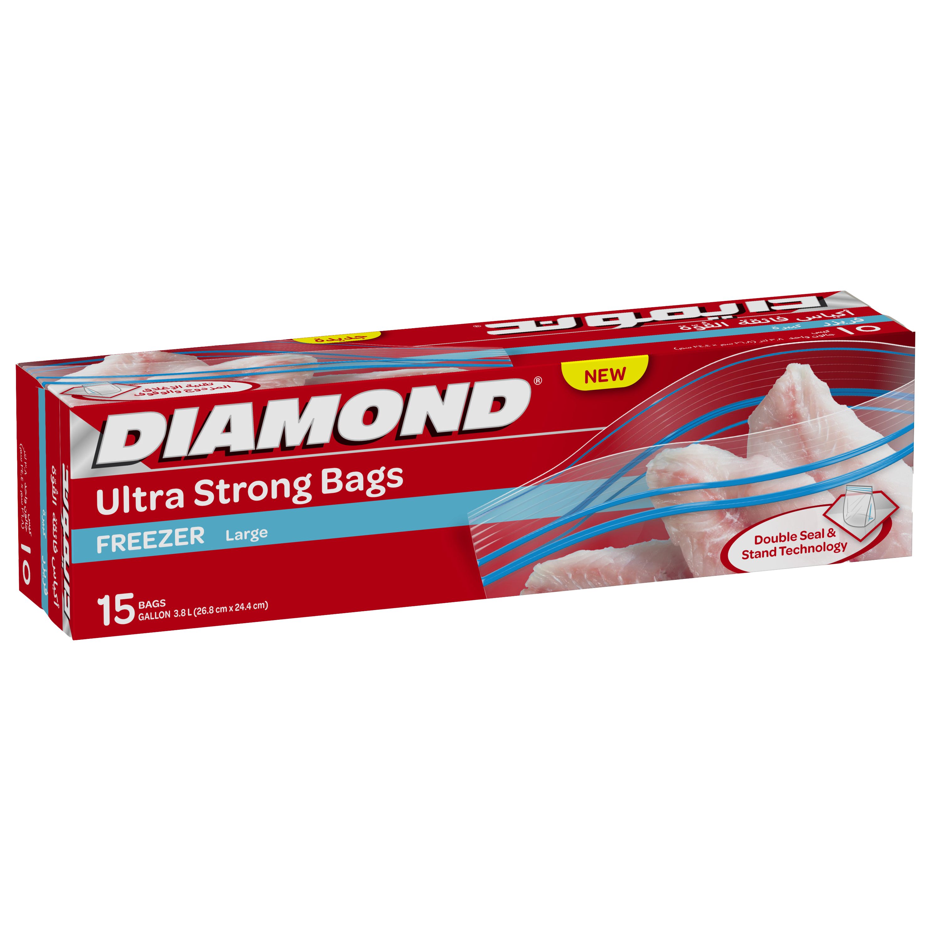 Diamond Large Freezer Bags