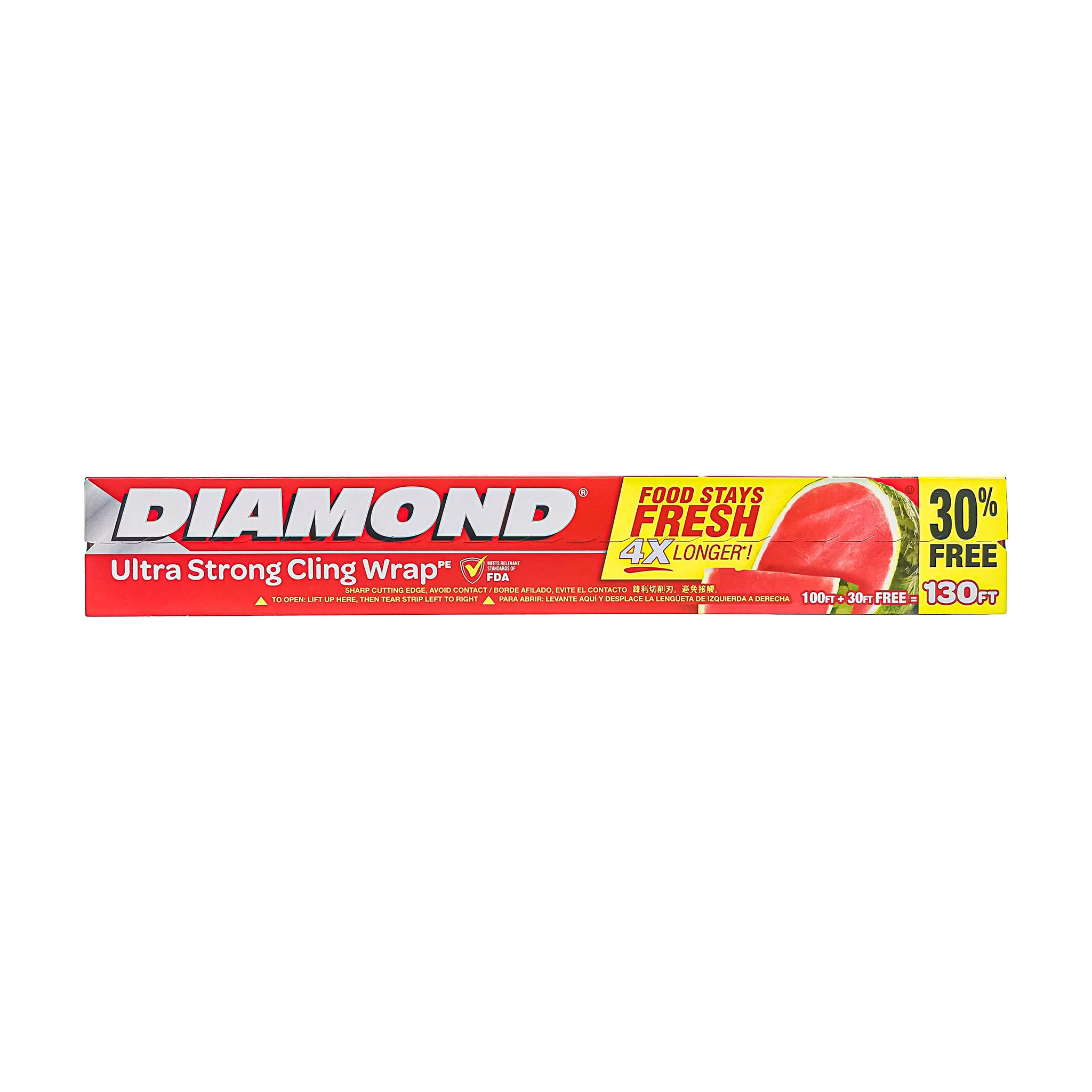 Diamond Ultra Strong Pe Cling Wrap 100 Plus Foc 30 Sf Equals 130 Sf