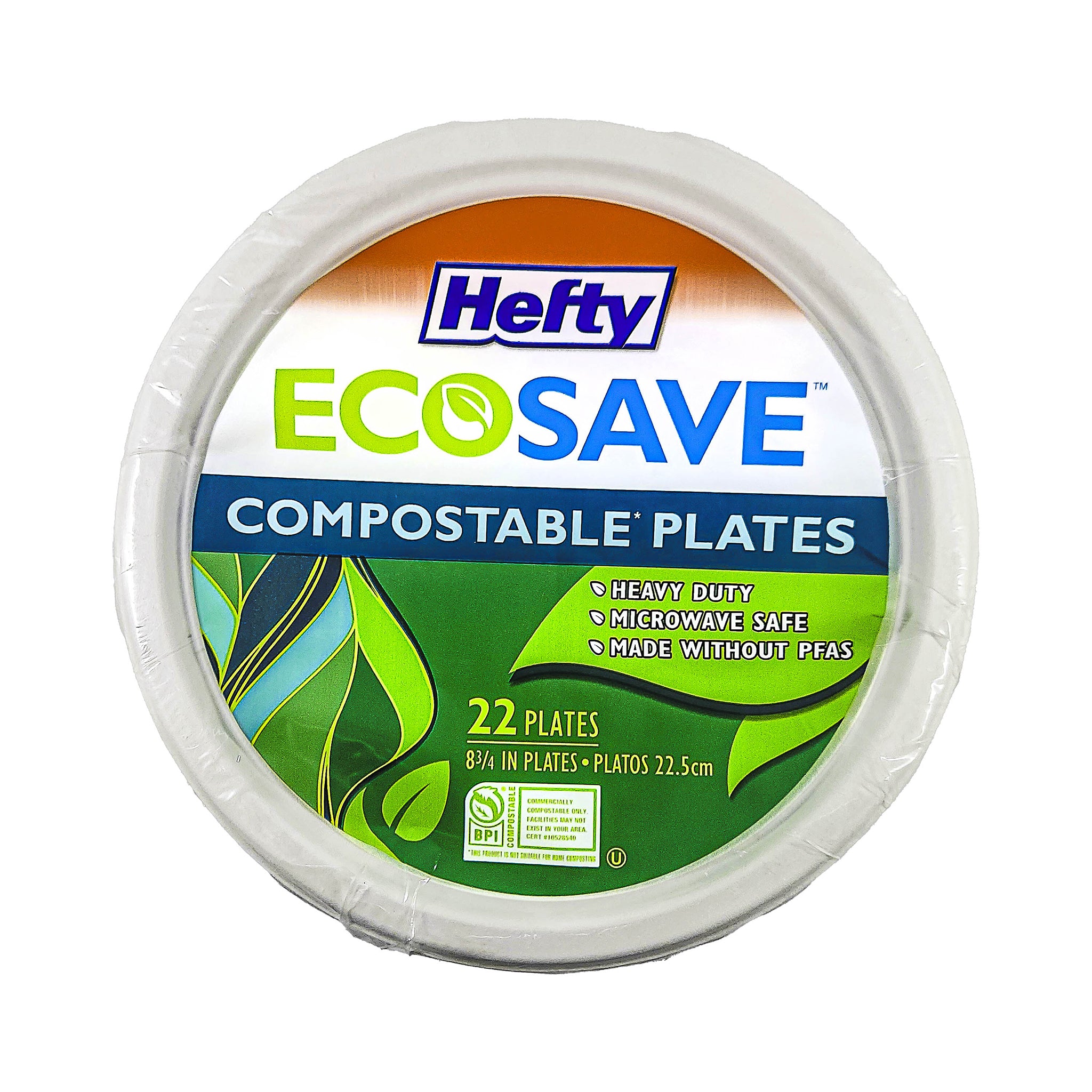 Hefty Ecosave 8-3/4" Plates 12/22s