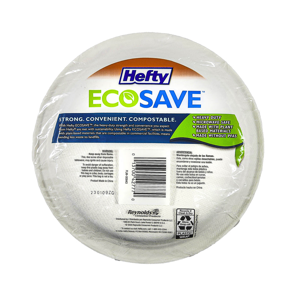 Hefty Ecosave 8-3/4" Plates 12/22s