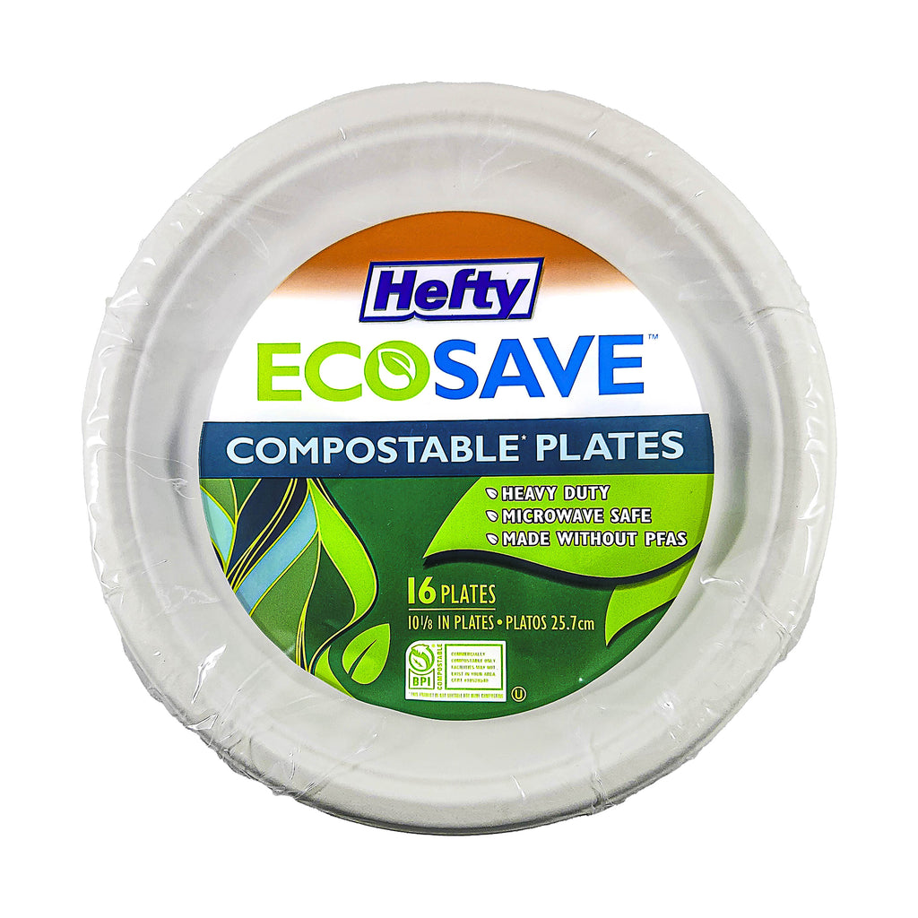 Hefty Ecosave 10-1/8" Plates 12/16s
