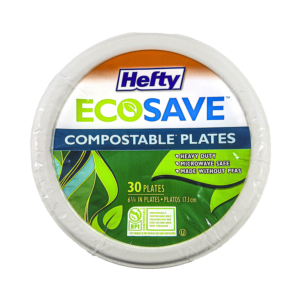 Hefty Ecosave 6-3/4" Plates 12/30s
