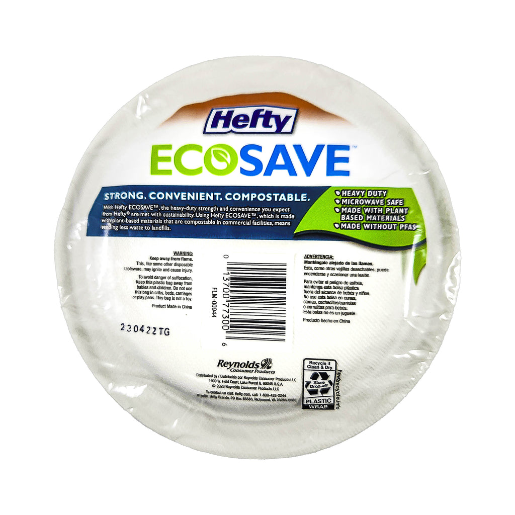 Hefty Ecosave 6-3/4" Plates 12/30s