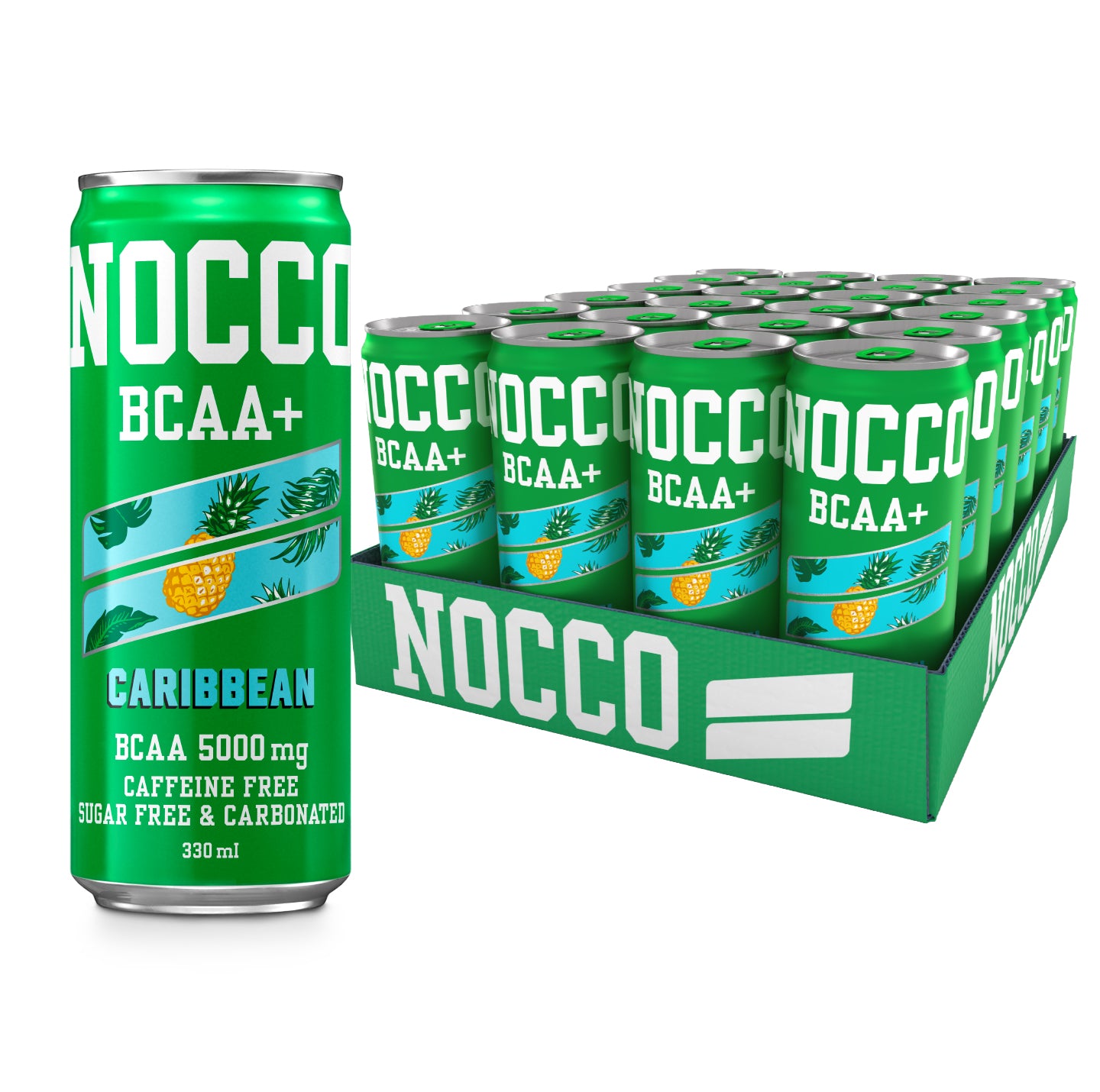 NOCCO Caribbean BCAA+ (NO CAFFEINE) 330ml (1 carton)