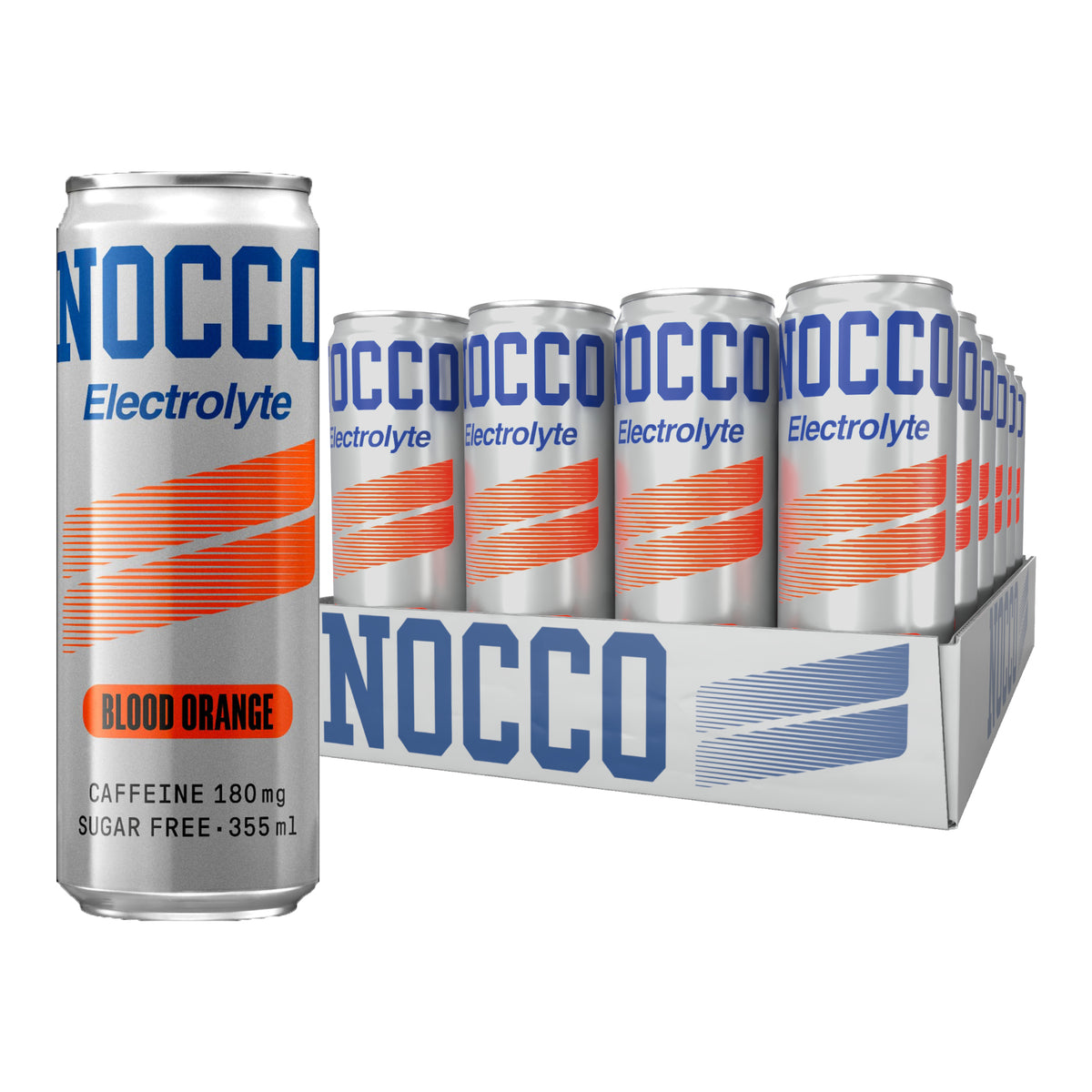 NOCCO Electrolyte Blood Orange 180mg 355ml (1 carton)