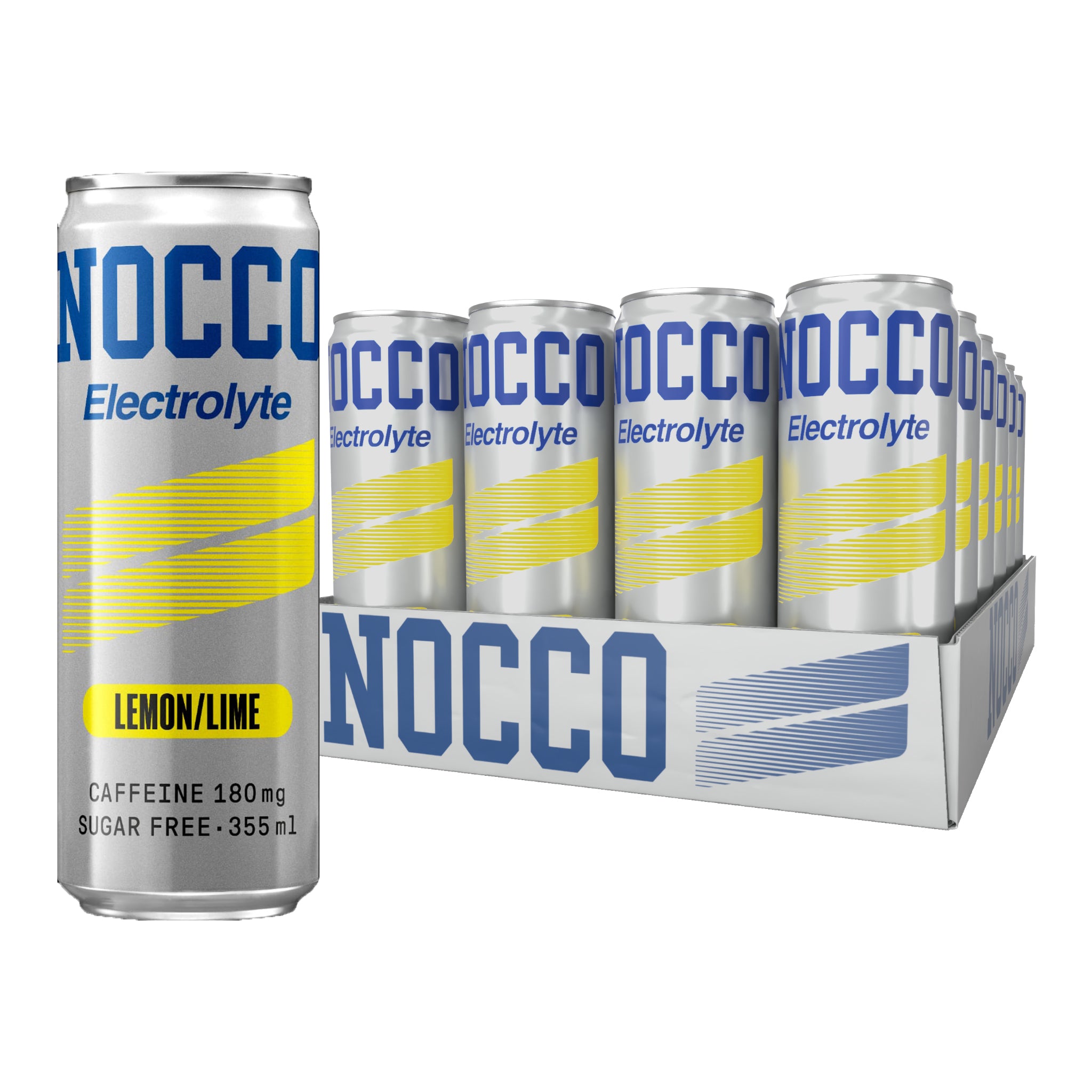 NOCCO Electrolyte Lemon Lime 180mg 355ml (1 carton)