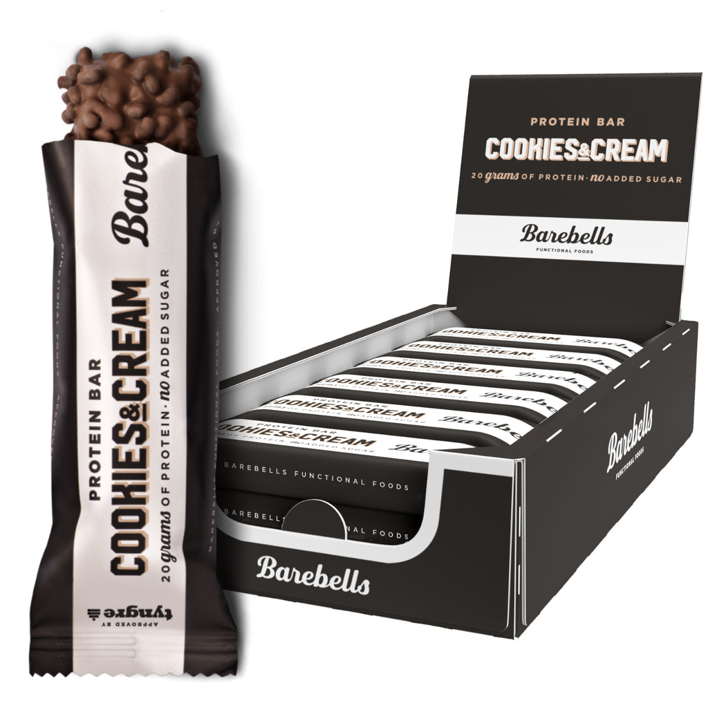 Barebells Protein Bars, Cookies&Cream Flavour, 55g (12 bars/carton)