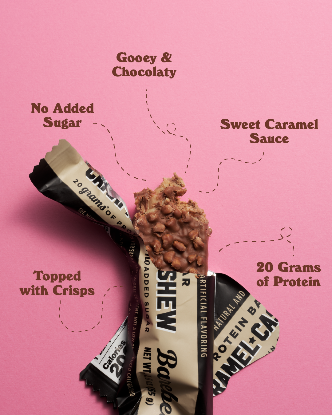 Barebells Protein Bars, Caramel Cashew Flavour, 55g (12 bars/carton)