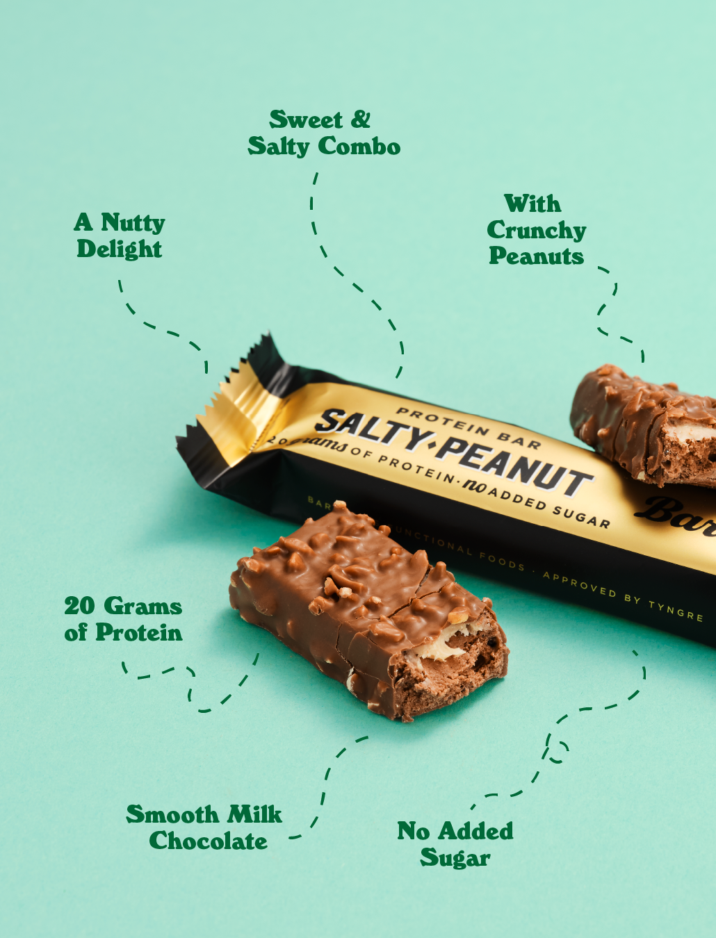 Barebells Protein Bars, Salty Peanut Flavour, 55g (12 bars/carton)