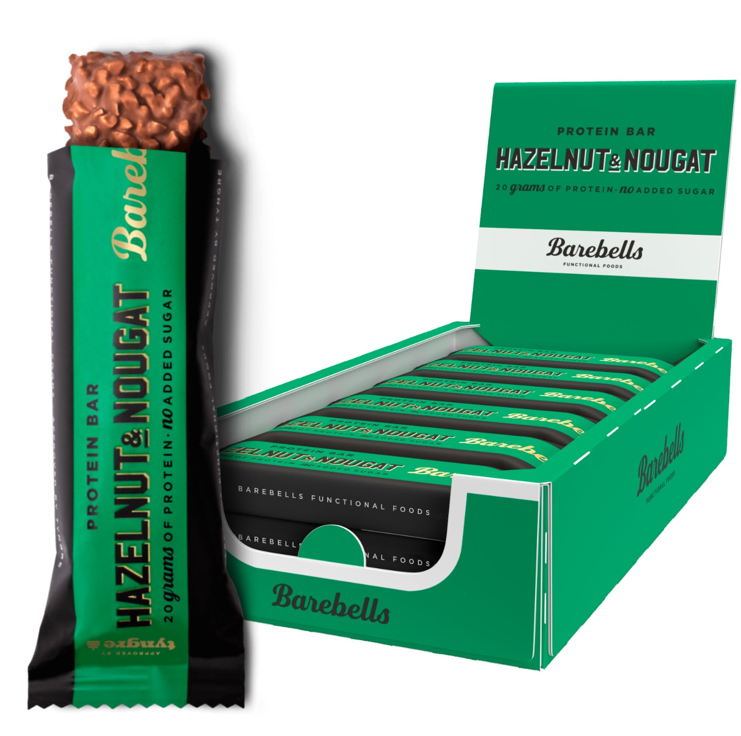 Barebells Protein Bars, Hazelnut Nougat Flavour, 55g (12 bars/carton)