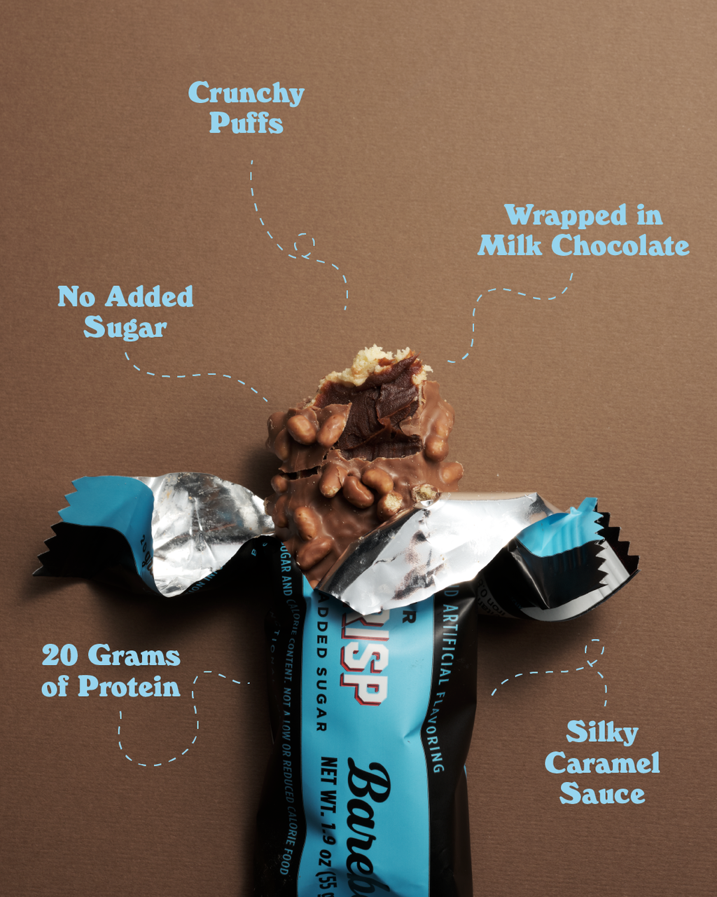 Barebells Protein Bars, Creamy Crisp Flavour, 55g (12 bars/carton)