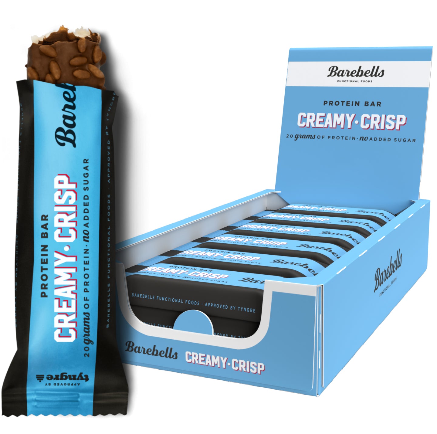 Barebells Protein Bars, Creamy Crisp Flavour, 55g (12 bars/carton)