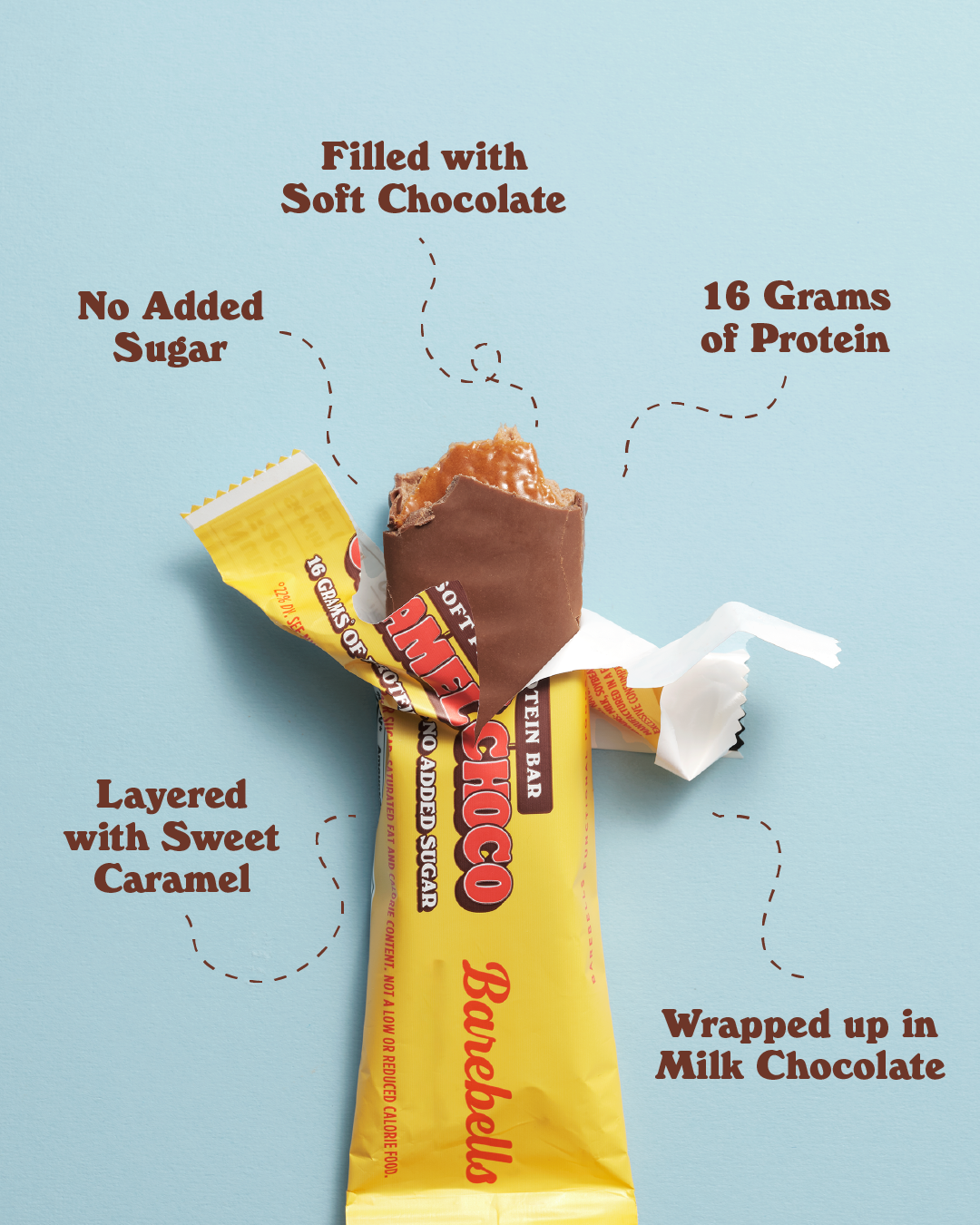 Barebells Protein Bars, Caramel Choco, 55g (12 bars/carton)