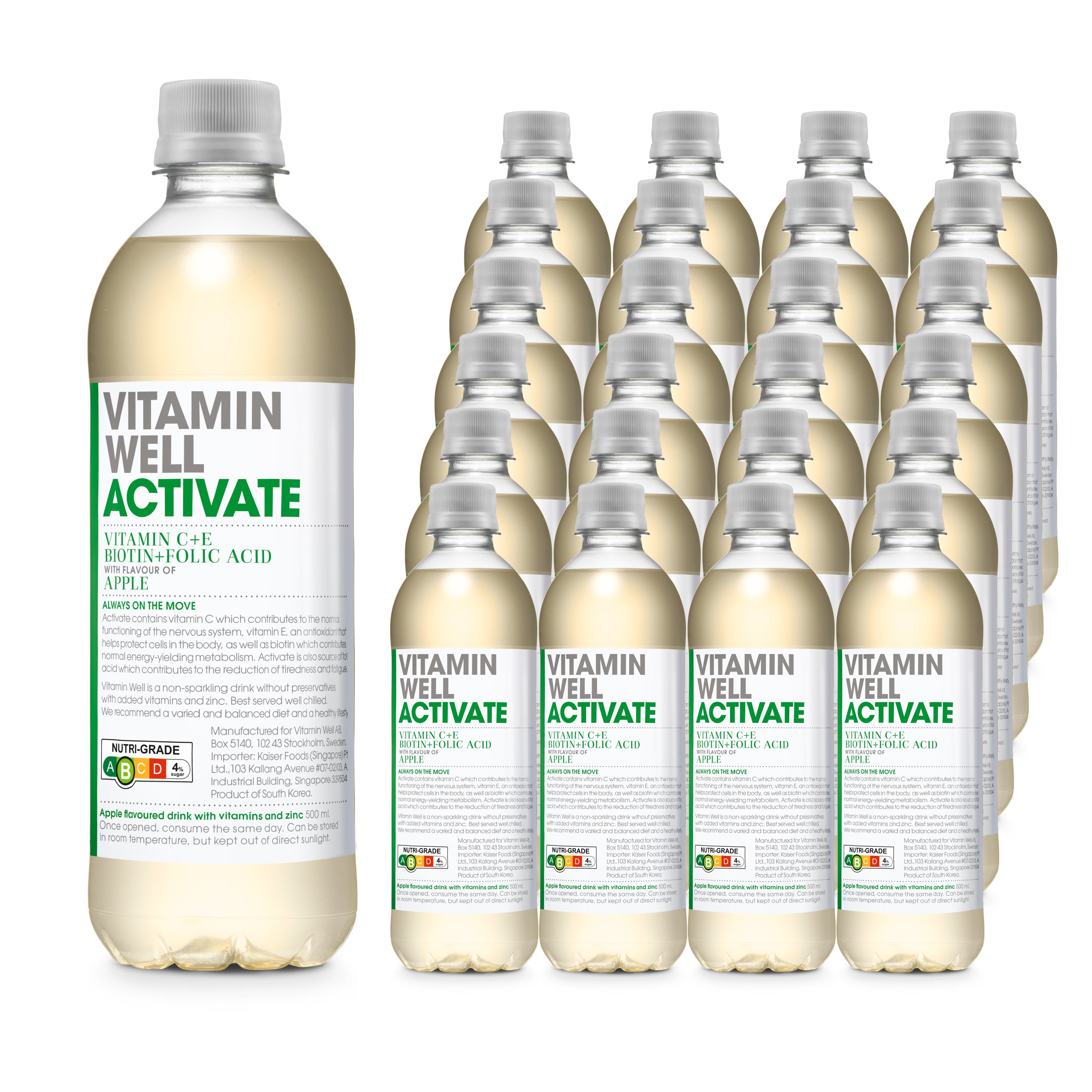 Vitamin Well, Activate 500ml (24 bottles/carton)