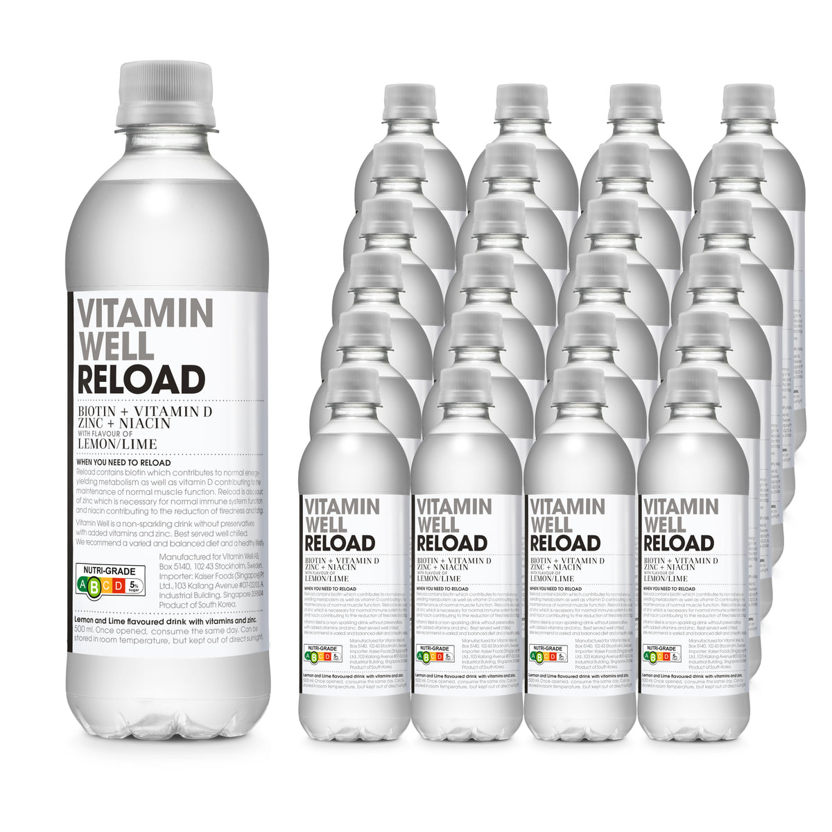 Vitamin Well, Reload 500ml (24 bottles/carton) – Summer Larder by HLY